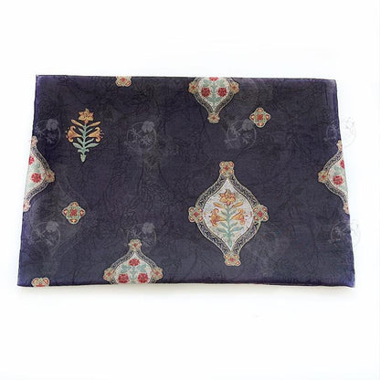 Geometric Floral Tencel Ramie Fabric: Dressmaking, Upholstery - 59" Wide