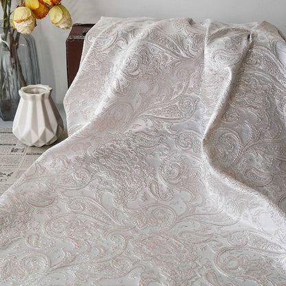 Tissu jacquard cachemire 3D en relief européen - Textile décoratif pour la décoration intérieure - Large