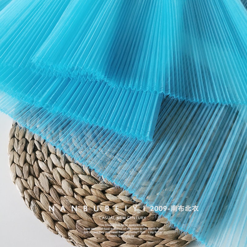 Pleated Organza Fabric: 59" Wide Stiff Texture for Gowns & Crafts