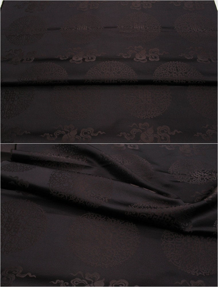 Chinese Brocade Fabric: Jacquard Silk Rayon Blend, Sewing Material