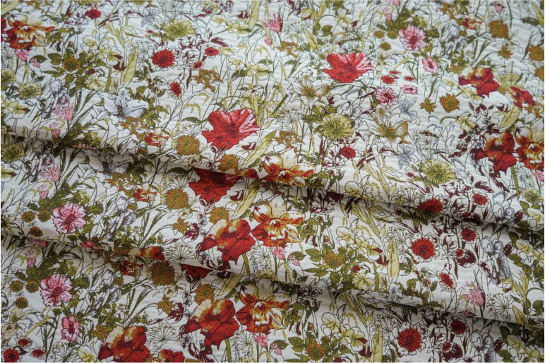 Tissu jacquard floral japonais : tissu d’ameublement tissé en relief, pour costumes et décoration (150 cm de large)