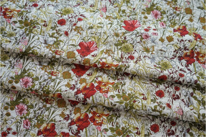 Tissu jacquard floral japonais : tissu d’ameublement tissé en relief, pour costumes et décoration (150 cm de large)