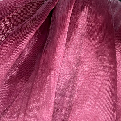 Crinkle Organza Fabric: 55" Wide Stiff Pleated Texture