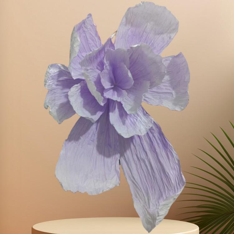 Giant Pleated Paper Flower: Handmade Wedding Backdrop Decoration