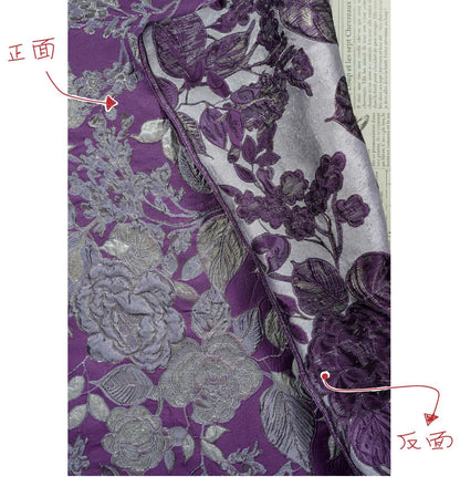 Embossed Floral Gold Brocade Fabric ��� Luxury Jacquard Material for Dresses, Costumes & Dec" Wide