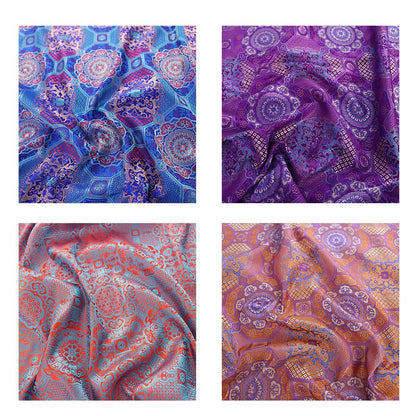 Tissu brocart Thangka de bon augure : Robes tibétaines de 57 pouces de large, sanctuaires