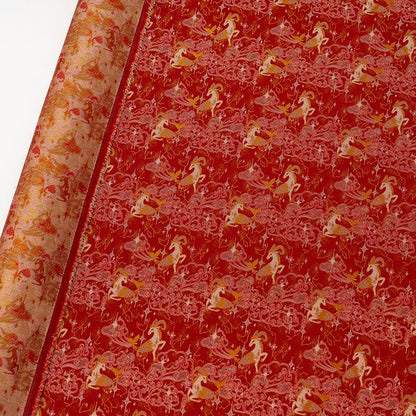 Tissu brocart chinois : mélange de rayonne de 150 cm de large pour cheongsam et décoration