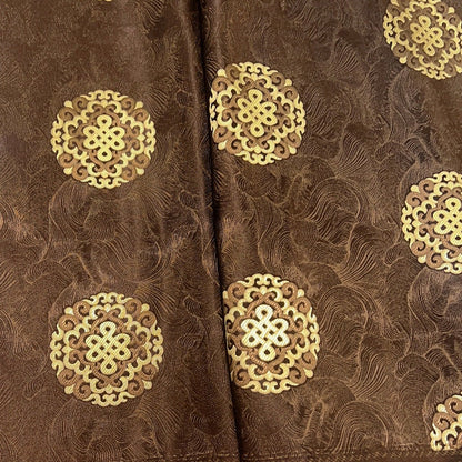 Auspicious Chinese Knot Brocade Fabric: Rayon Satin for Hanfu & Quilting (29.5"W)