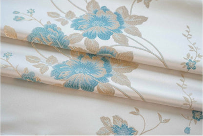 Floral Damask Brocade Fabric: 56"W Polyester Rayon Blend