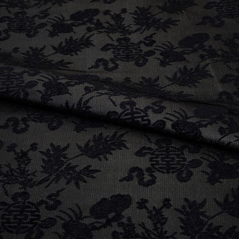 Colorful Gourd Silk Brocade Fabric: 55" Wide, Costume & Decor