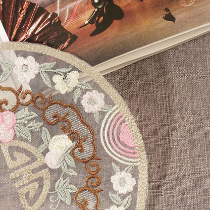 Organza Floral Embroidered Patch: Ethnic Style Clothing Decor