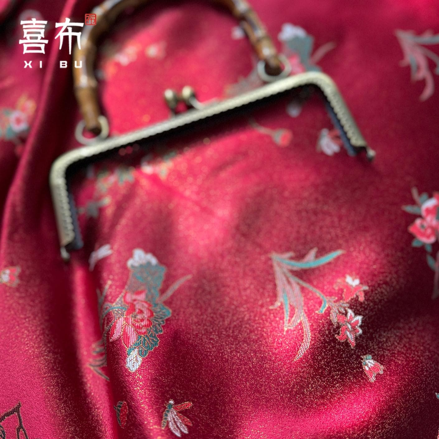 Gilded Orchid Brocade Fabric ��� Song Jin Silk, Traditional Chinese T