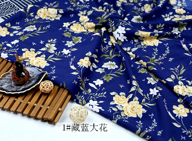Floral Print Chiffon Fabric: Soft Polyester Satin, 59" Wide