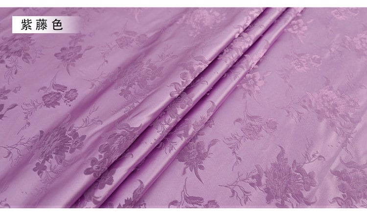 Floral Jacquard Brocade Fabric: Teal Rayon Upholstery, Quilting & Sewing