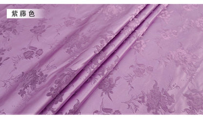 Floral Jacquard Brocade Fabric: Teal Rayon Upholstery, Quilting & Sewing