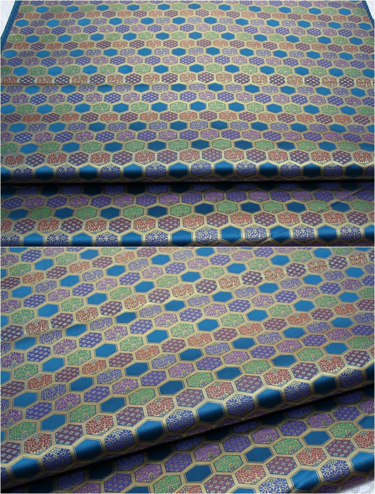 Brocade Fabric by Meter: Mongolian Tibetan Gown Sewing Material