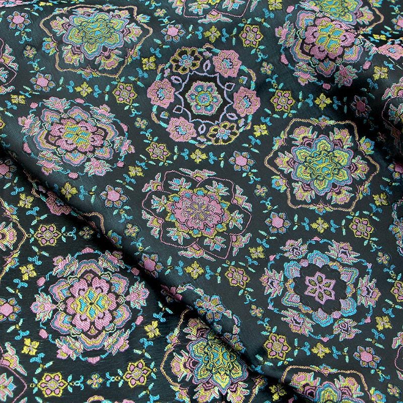 Tissu brocart DunHuang Baoxiang : 59 po de large, pour costumes tibétains