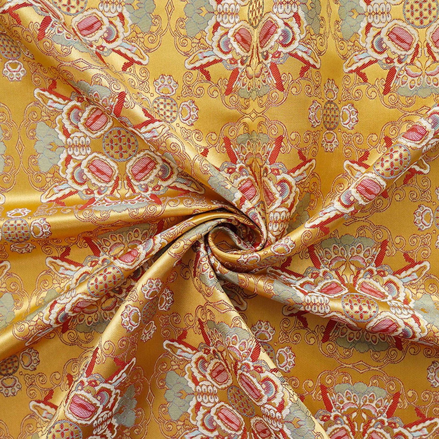 Chinese Song Brocade Fabric with Lion Jacquard ��� Home D��cor T"W