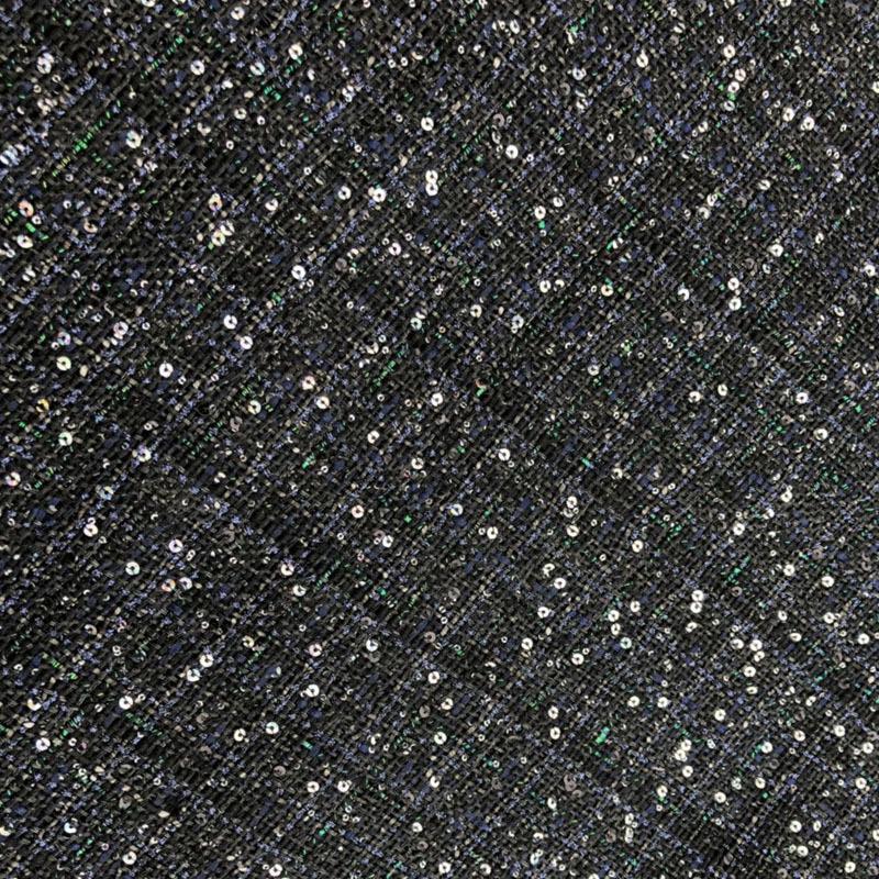 Sequin Tweed Fabric: Coarse Woven Sparkle Material - 59"W