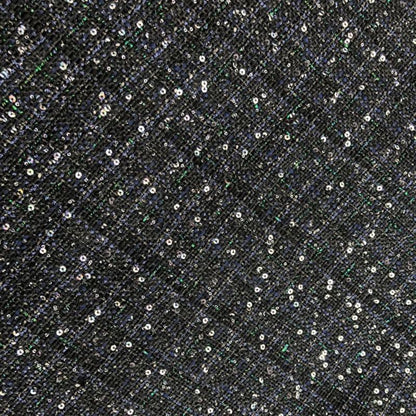 Sequin Tweed Fabric: Coarse Woven Sparkle Material - 59"W
