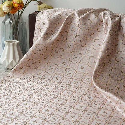 Zen Flower Brocade Fabric: Blue Purple Song Brocade, 58" Wide