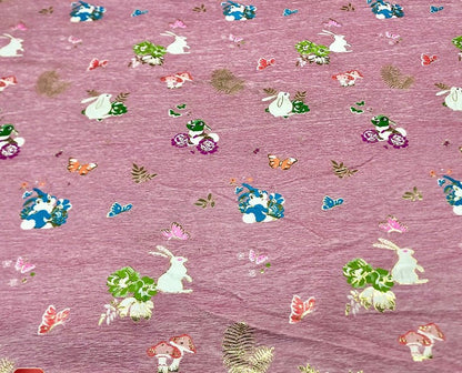 Rabbit Chenille Jacquard Fabric: 59"W Brocade Upholstery, Quilting, Sewing - Poppylollipop