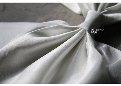 Organza Wedding Dress Sash: Big Bow, DIY Designer Accessory