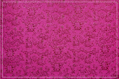 Rose Red Floral Jacquard Fabric ��� Embossed Gold Home D��cor T" Wide