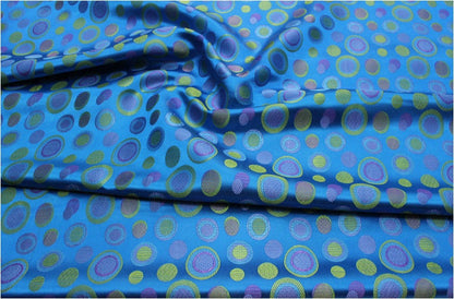 35"W Silk Rayon Brocade Fabric: Colorful Jacquard for Cheongsam & DIY