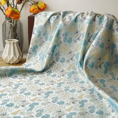 Kirin Song Brocade Fabric: 59"W Rayon Damask, Sewing Material