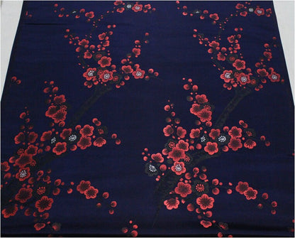 Plum Blossom Brocade Fabric: Chinese Jacquard Silk Rayon Blend (29.5" Wide)