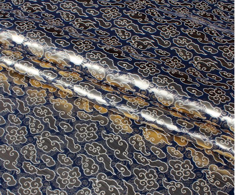 Cloud Brocade Fabric: Rayon Blend Jacquard, Costume Dress Material
