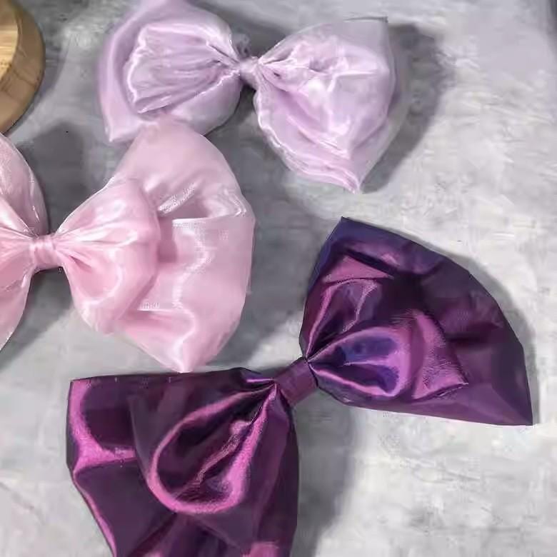 Custom Big Organza Bow Sash: Wedding Dress or Hair Accessory