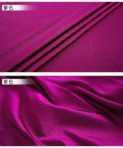 Brocade Satin Fabric: Pure Color Cheongsam, Hanfu Sewing Material
