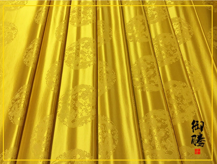 Jacquard Mulberry Silk Damask Fabric: Hand Woven Upholstery, Costume, Decor (29.5"W)