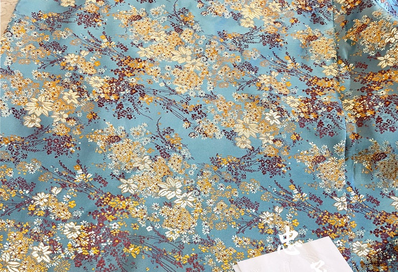 Chinese Brocade Fabric: Silk Rayon Blend for Cheongsam, Qipao
