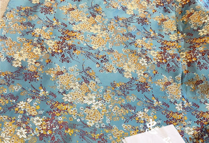 Chinese Brocade Fabric: Silk Rayon Blend for Cheongsam, Qipao