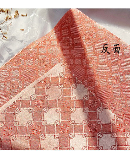 Chinese Brocade Fabric: Fret Pattern Silk Rayon Blend (29.5" Wide)