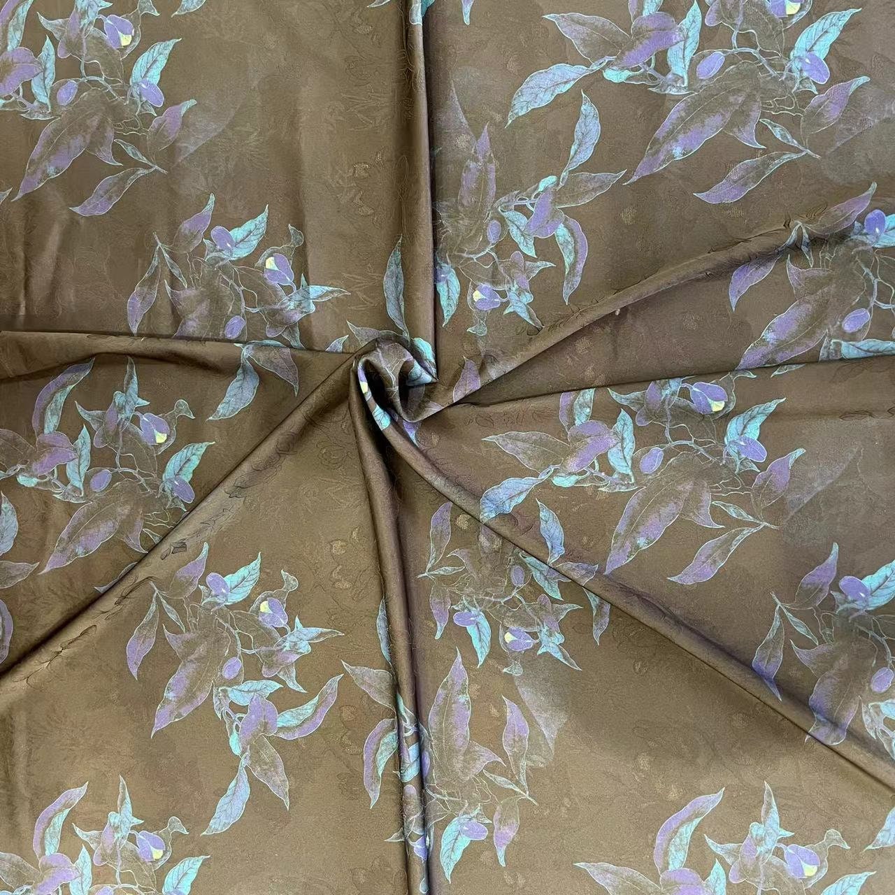 Orchid Ink Tea Silk Fabric: 59"W Satin Upholstery, Costume, Drapery