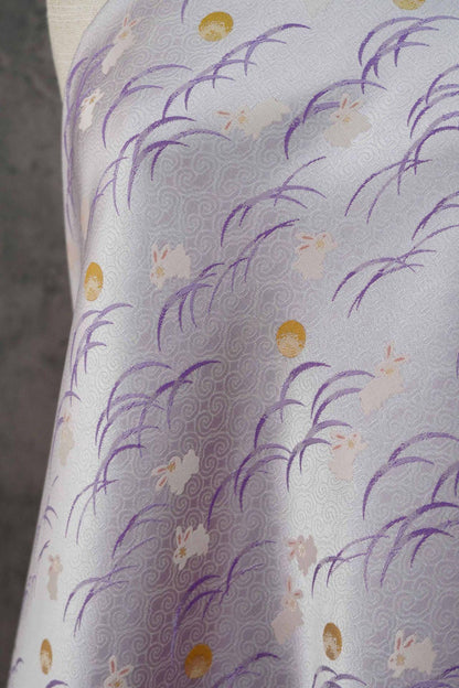 Luxury Jacquard Brocade lilac Fabric for Vest Sewing & Costumes, 59"Wide
