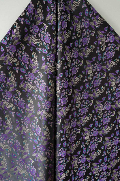 Tissu jacquard pivoine Phoenix Delight : style dynastie Song chinoise, 150 cm de large