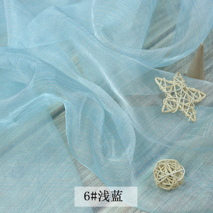 Striped Organza Fabric: 59" Ethnic Style Costume & Decor