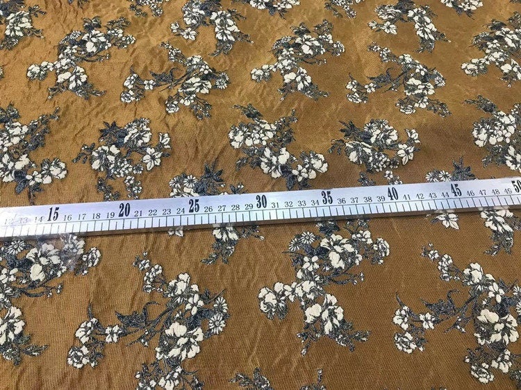 Mud Jacquard Fabric: 3D Oil Painting Texture, Yarn-Dyed (63"W)