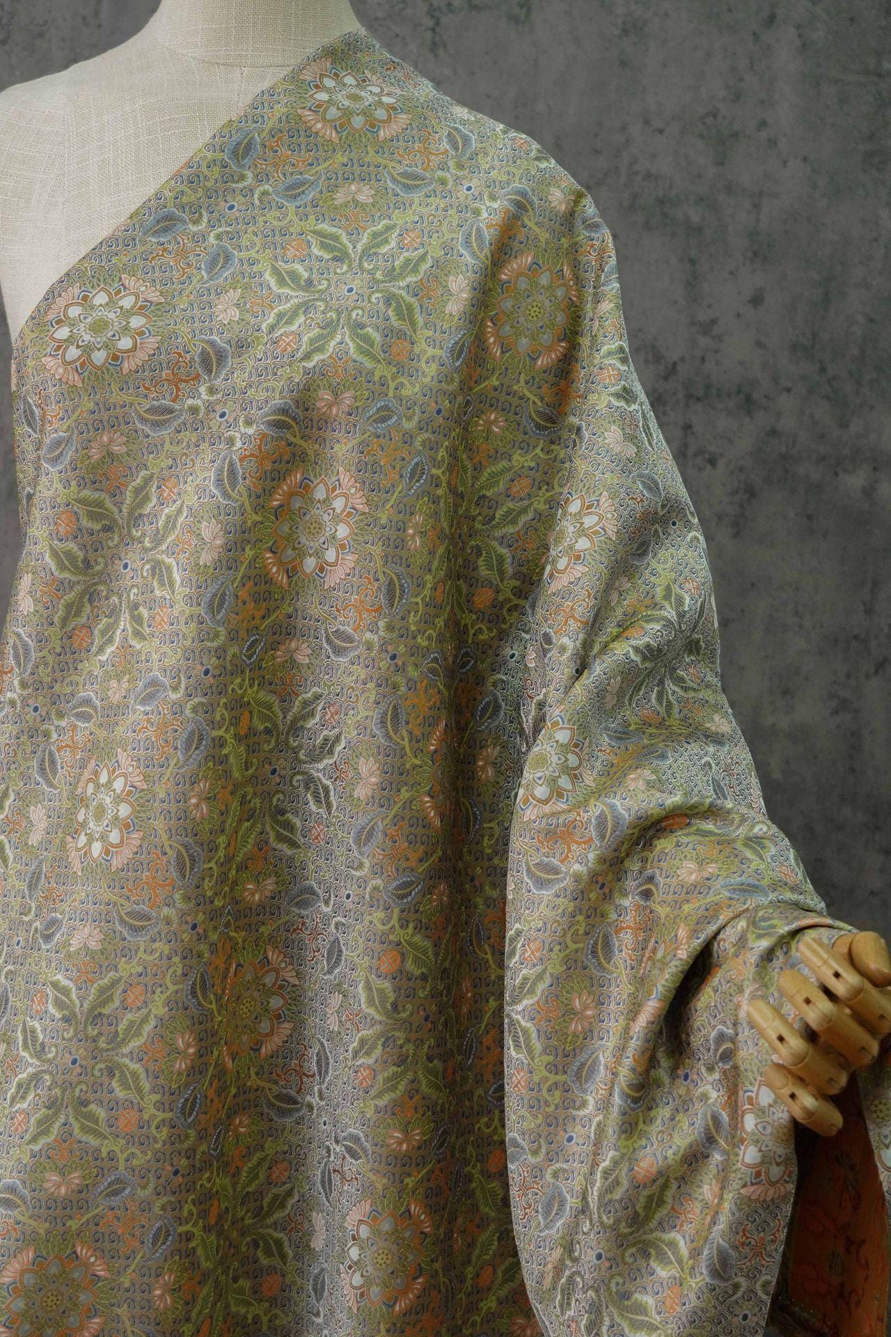 Dunhuang Baoxiang Brocade Fabric: Floral Upholstery, Costume, Drapery