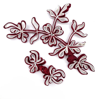Handmade Satin Chinese Knot Buttons: Cheongsam Fasteners