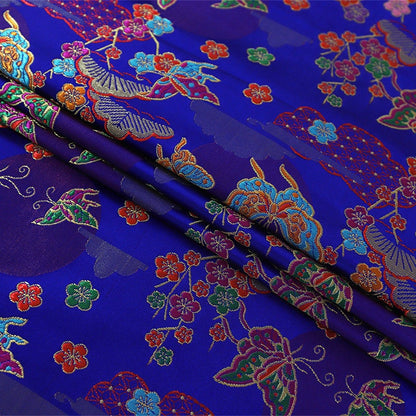 Butterfly Jacquard Brocade Fabric: Traditional Rayon Sewing Material