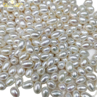 Perles de riz d'eau douce de 7,5 à 8 mm : bijoux DIY à haute brillance