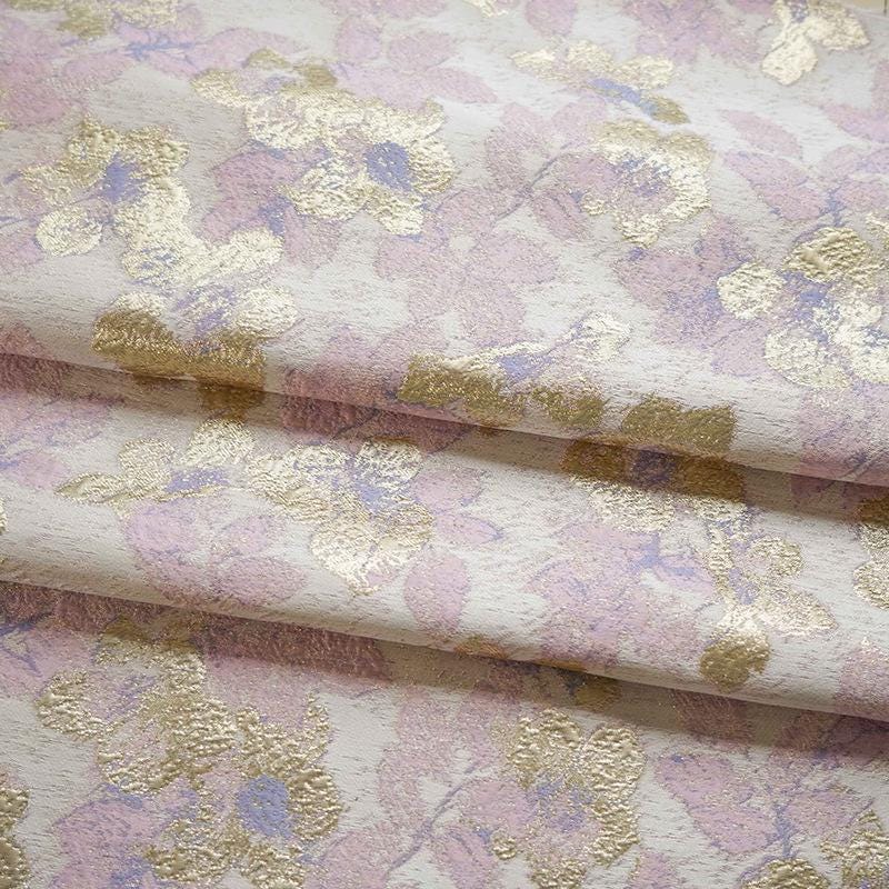 Gold Thread Jacquard Fabric: Retro Upholstery, Costume, & Decor