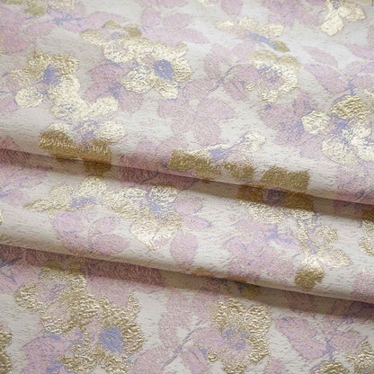 Gold Thread Jacquard Fabric: Retro Upholstery, Costume, & Decor