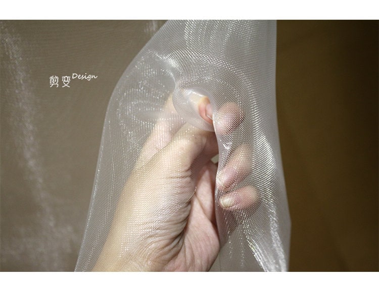 Stiffened Nylon Fabric: See-Through Modeling Material, 53" Wide